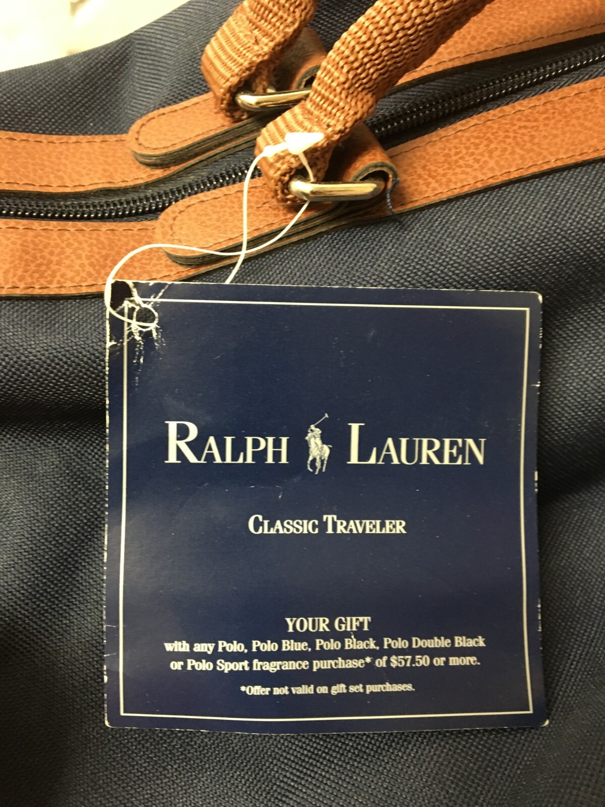 RALPH LAUREN Classic Traveler Bag Blue LIMITED GWP 22″ x 11″ x 12″