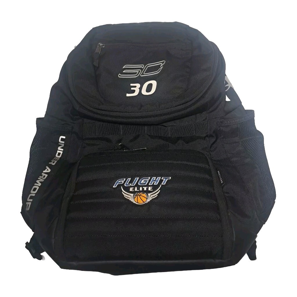 Large Under Armour SC30 Flight Elite Men’s Backpack School Bag Black Steph Curry