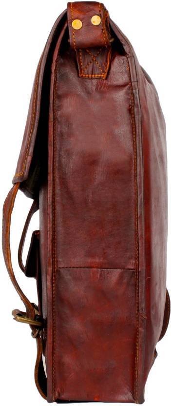Vintage Men’s Real Leather Bag Vintage Laptop Messenger Man Briefcase Satchel
