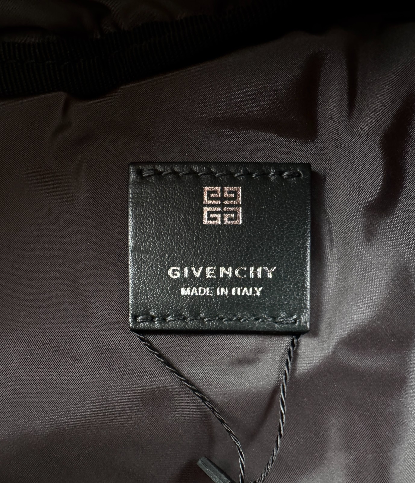 $1,200 Givenchy NWT Auth Gray G Zip Triangle Bag Backpack Handle Adjust AS IS