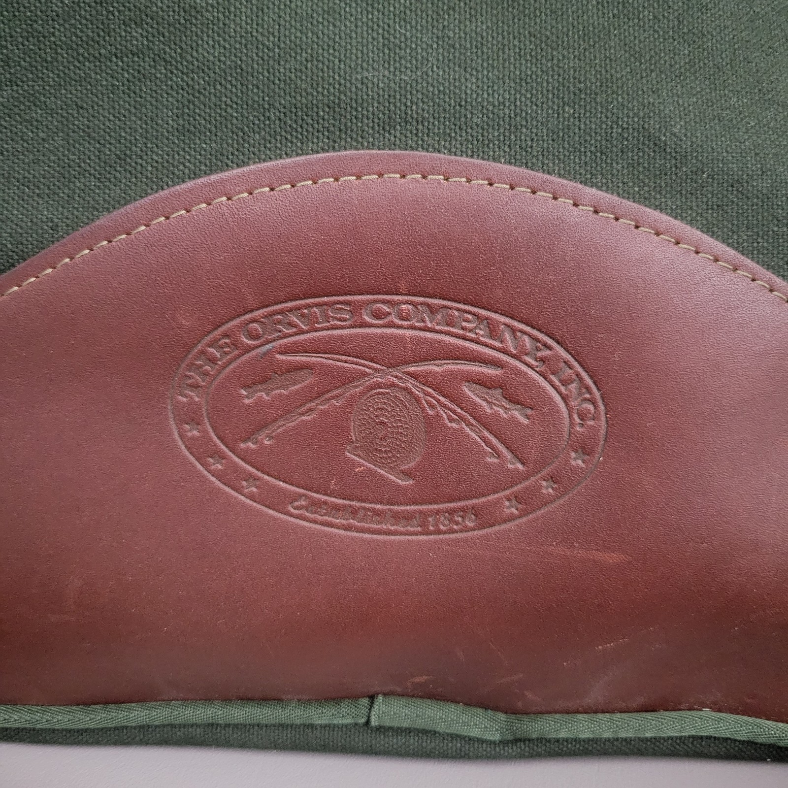 Vintage Orvis Gokey Battenkill Luggage Carry On Canvas Leather Double Sided
