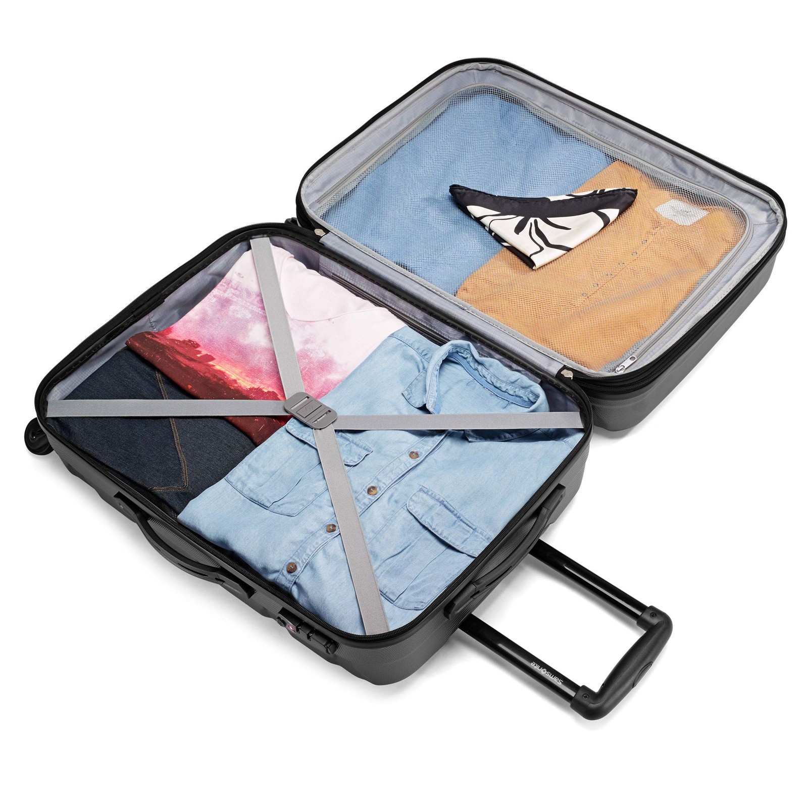 Samsonite Omni Pc Hardside Expandable Luggage with Spinner Wheels 24 Inch U26