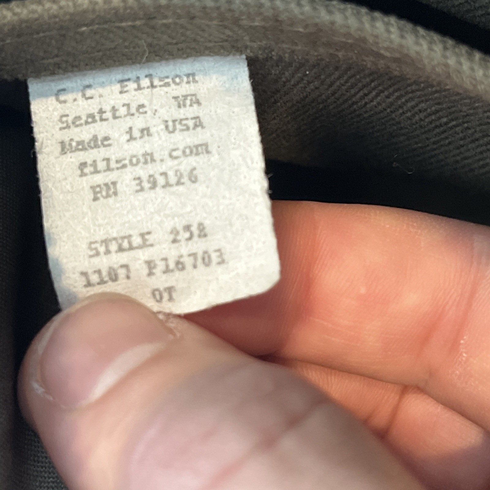 Filson Repaired 258 Padded Computer Bag | Otter Green w/ Darning | Made in USA