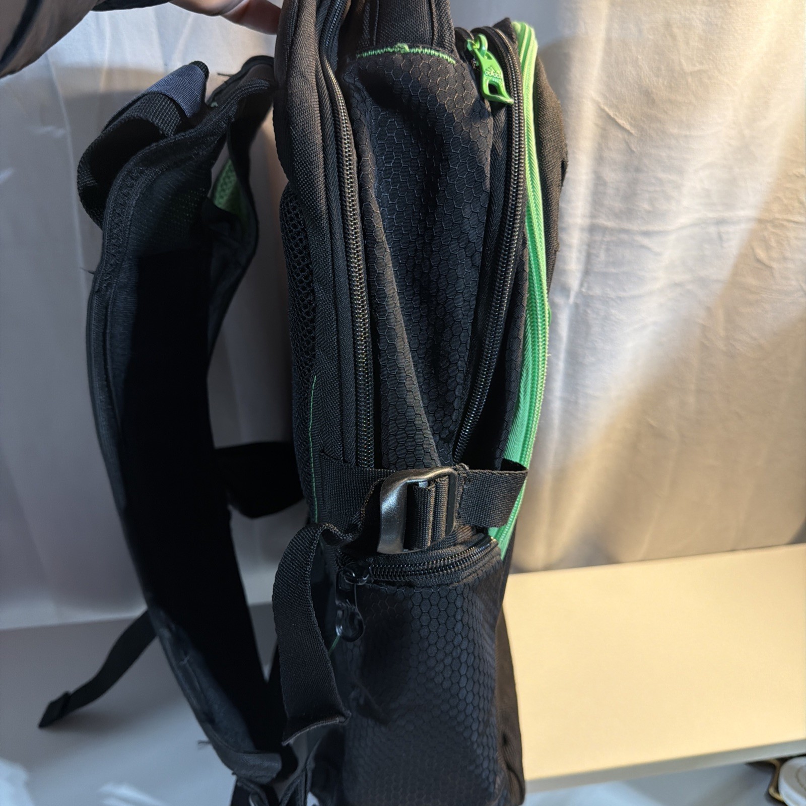 Adidas Black Backpack Load Spring Multi Pocket Laptop Tablet Sport Compatible