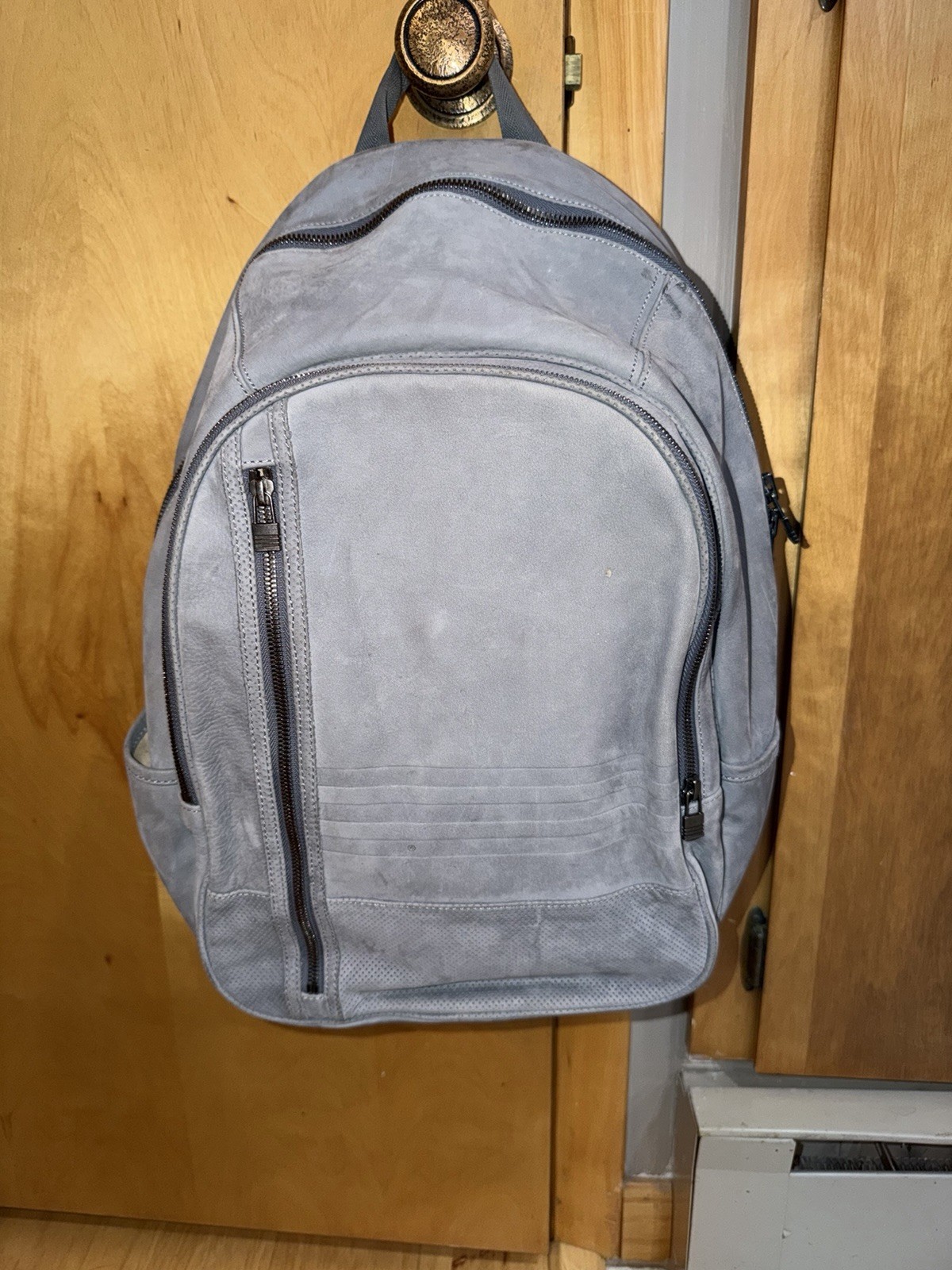 Adidas “Leather Basic” Grey backpack