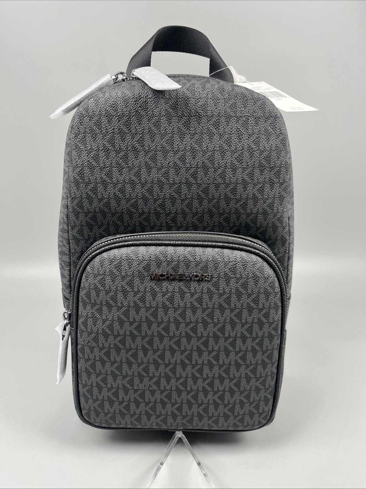 Michael Kors Cooper Medium Signature Logo Slingpack Crossbody Bag Black – New