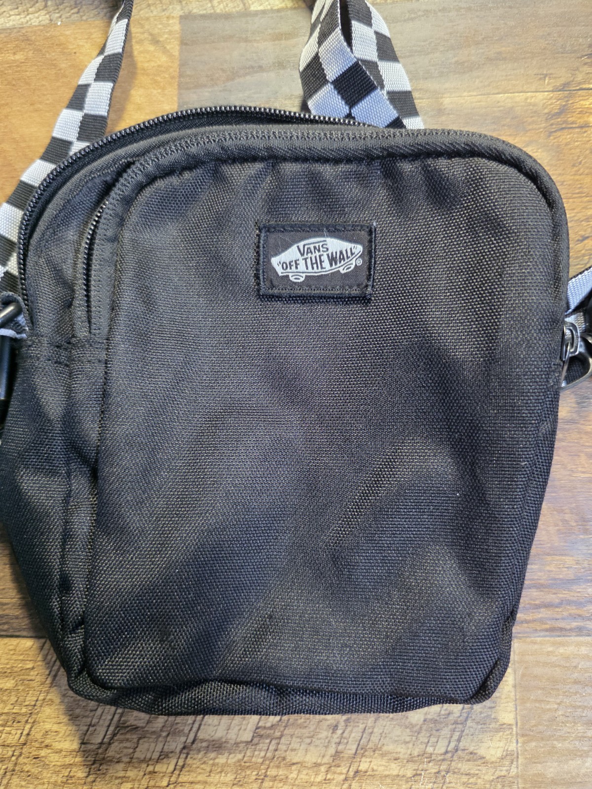 VANS small Go Getter Cross-Body Shoulder Bag Purse Black & White Checker