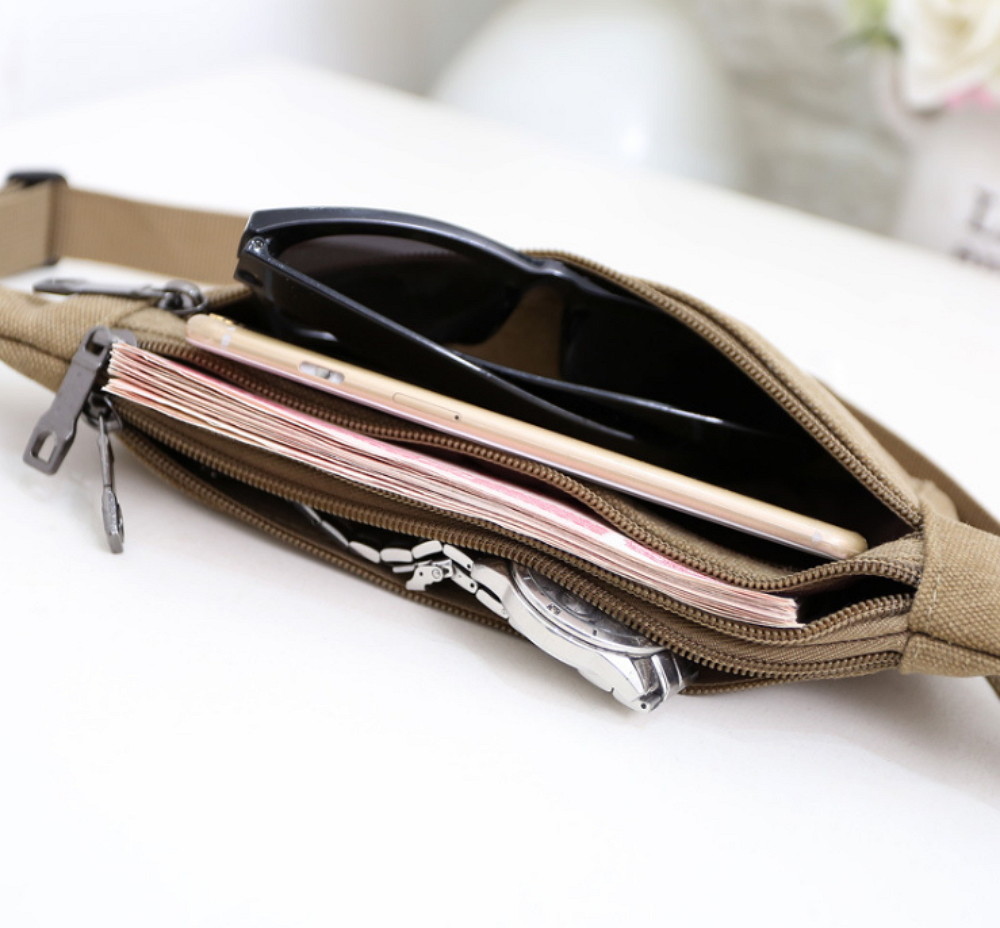 Running Belt Waist Pack Water Resistant Adjustable Fanny Bag for Unisex Travel