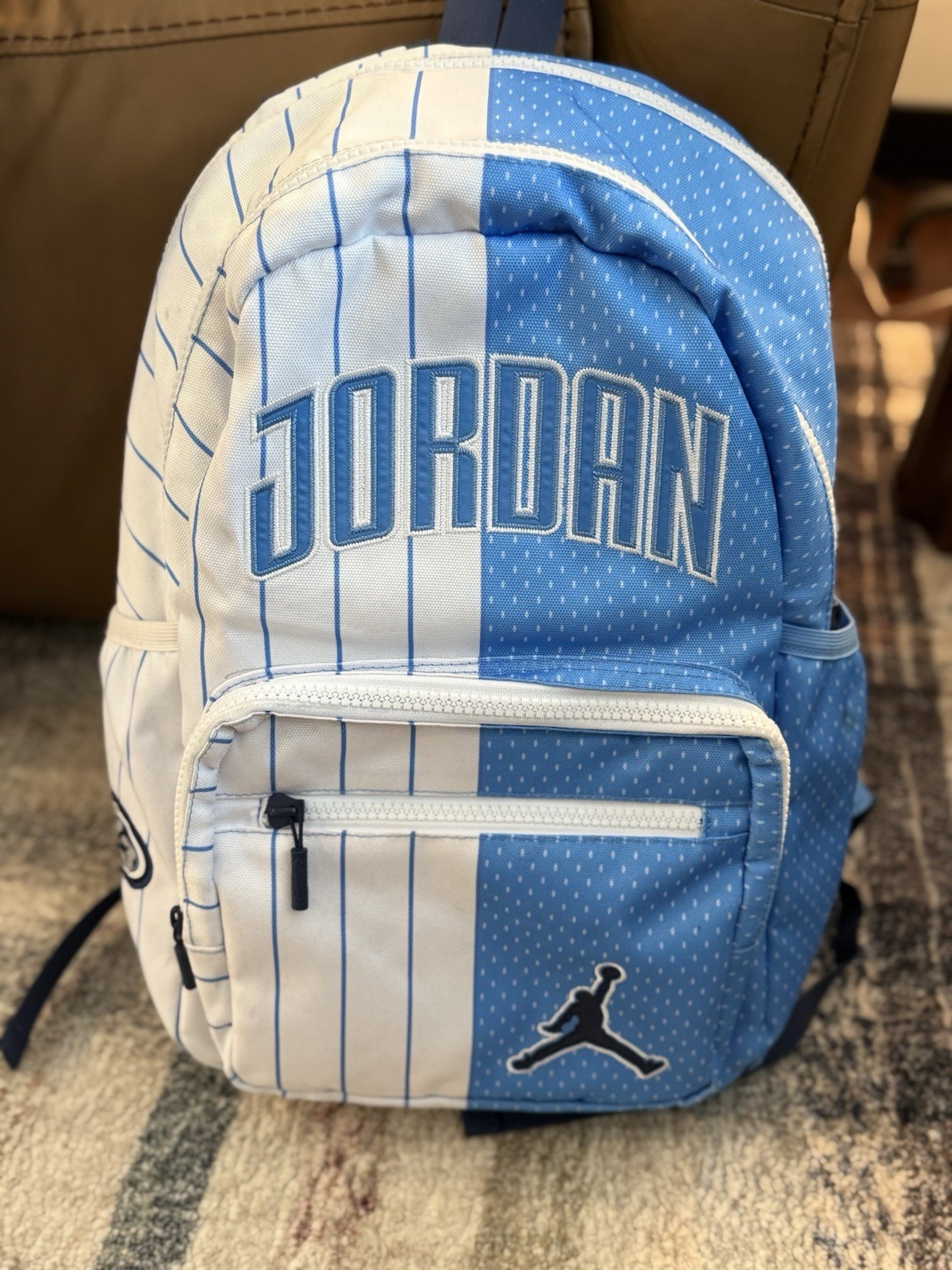 Jordan Backpack-Jordan Playoff Game White/Blue Backpack