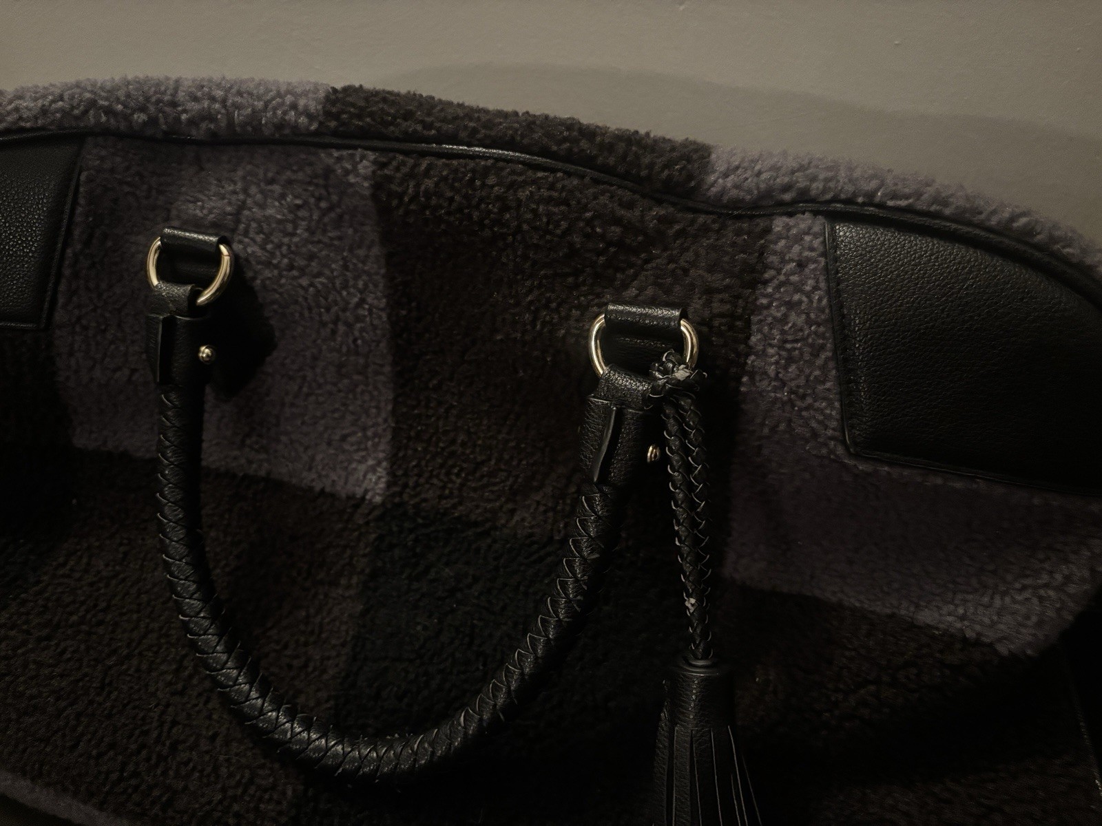 Adam Lippes for Target Weekend Bag 22x13x8 Checkered Black and Gray