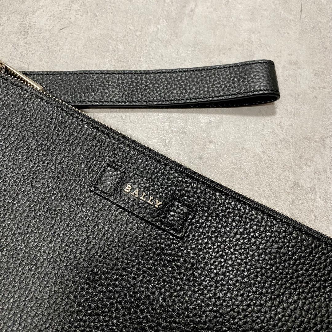 BALLY Second Bag Clutch Bag Black Leather Men’s Unused