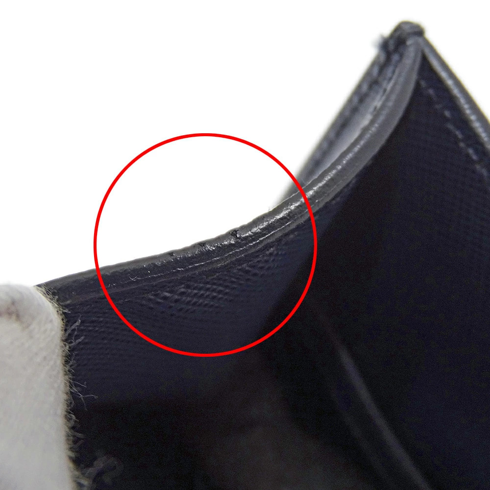 PRADA Bag Tote Bag Handbag Saffiano Navy 2Vg083 Logo Used