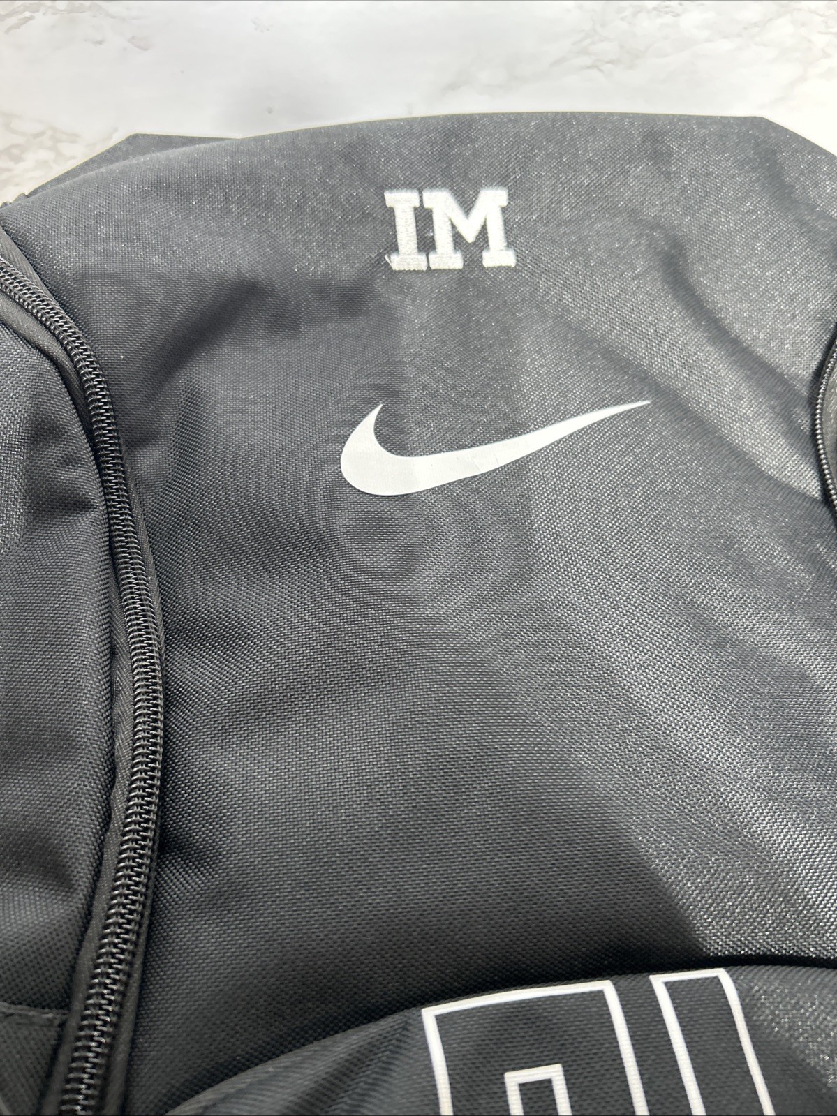 Nike Varsity Elite 32L Black School Padded Laptop Team Logo Backpack HM9965-010