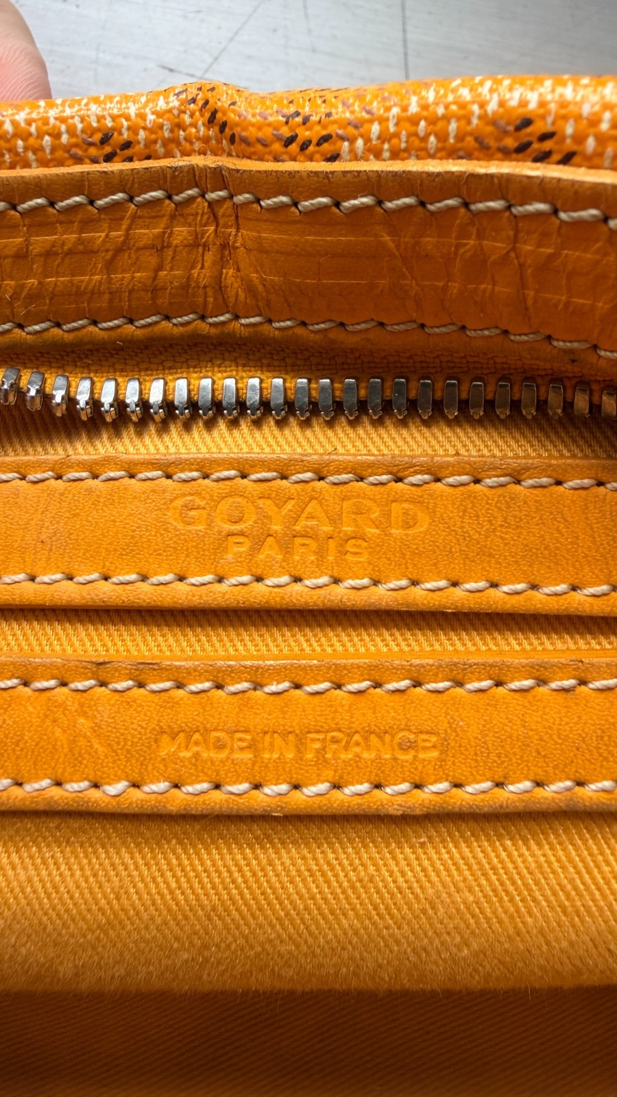 AUTHENTIC GOYARD YELLOW CAP VERT CROSSBODY BAG WITH C.O.A