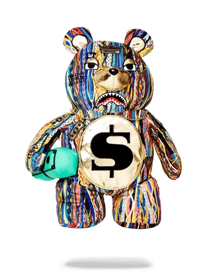 SPRAYGROUND THE GOLDEN AGE TEDDY BEAR BACKPACK Authentic Limited Edition SOLDOUT