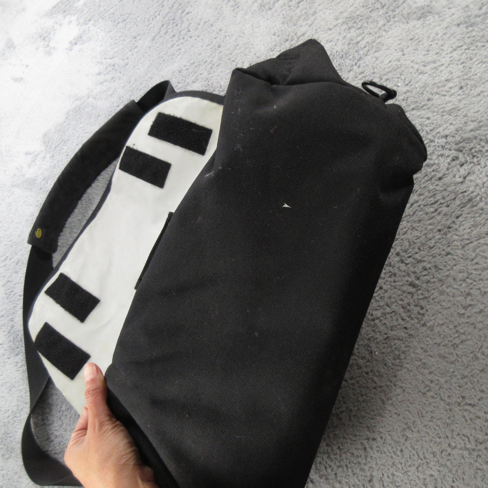 Timbuk2 Messenger Bag Medium Black Nylon Laptop Work Travel Shoulder Crossbody