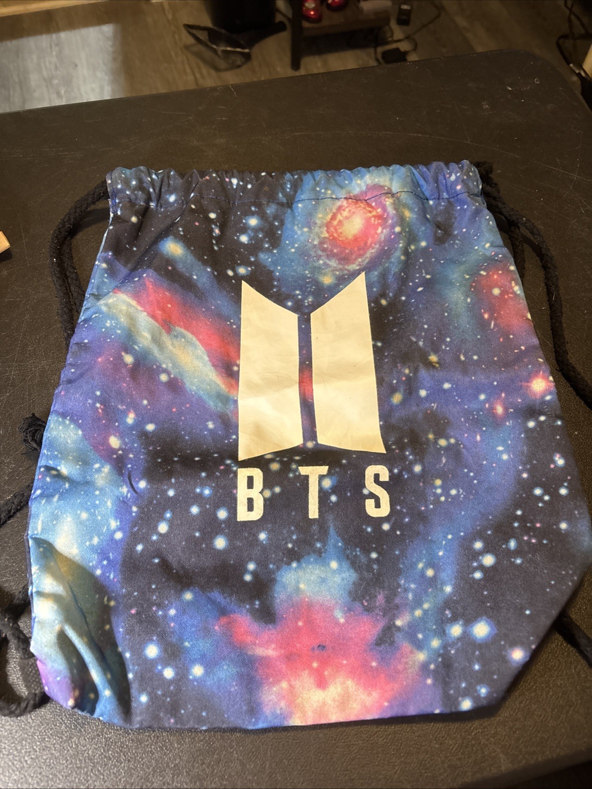 Kpop BTS Galaxy Graphic Unisex Drawstring Backpack