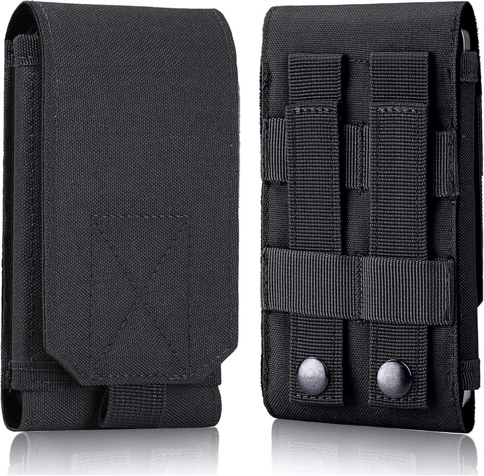 Tactical Molle Cell Phone Bag Case with Belt Clip Loop Holster Pouch Carry Cover