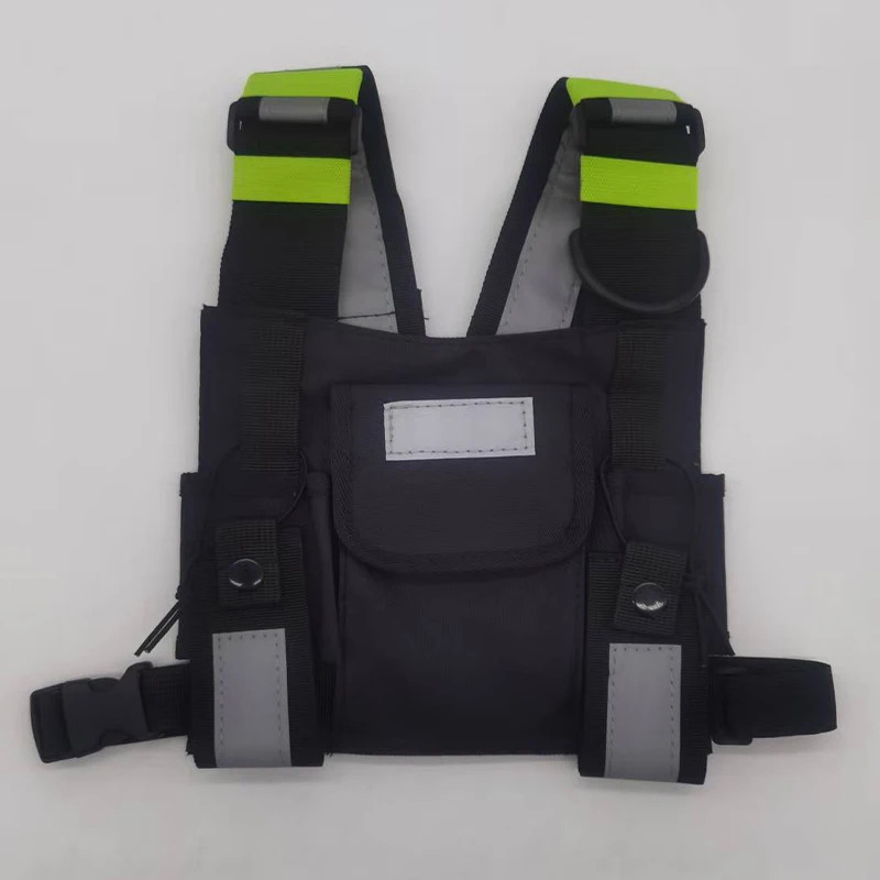 Functional Tactical Chest Bag Unisex Walkie-talkie Pack Reflective Vest Streetwe