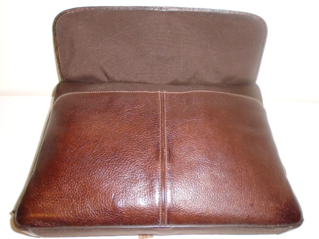 BOCONI TAYLOR TUMBLED X-BODY MESSENGER ALLEATHER LAPTOP SATCHEL $388 RETL.