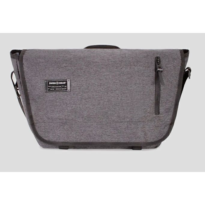 Versatile Gray Messenger Bag for Everyday Use