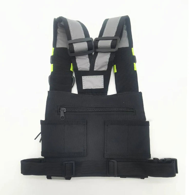 Functional Tactical Chest Bag Unisex Walkie-talkie Pack Reflective Vest Streetwe