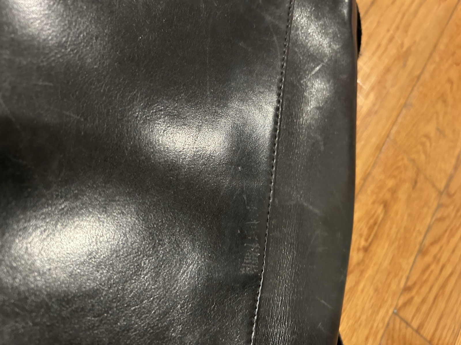 Jack Spade Black Leather Messenger Bag Crossbody Laptop Briefcase Work Travel