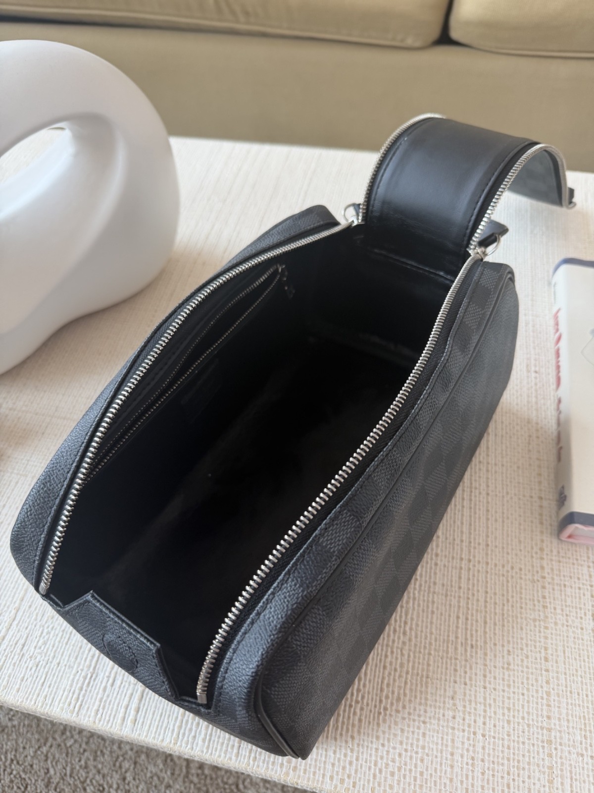 Louis Vuitton DOPP Kit Toilet Pouch Damier Graphite Canvas N40127