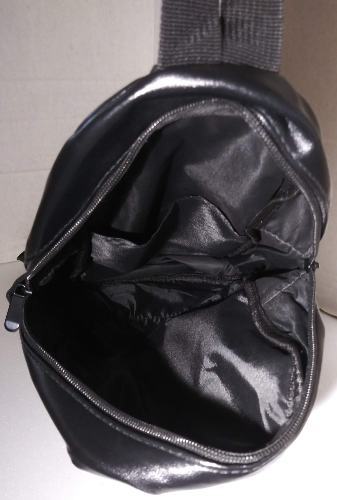 Death Row Vapes Backpack 14 x 8 x 4″ Single strap Black vinyl