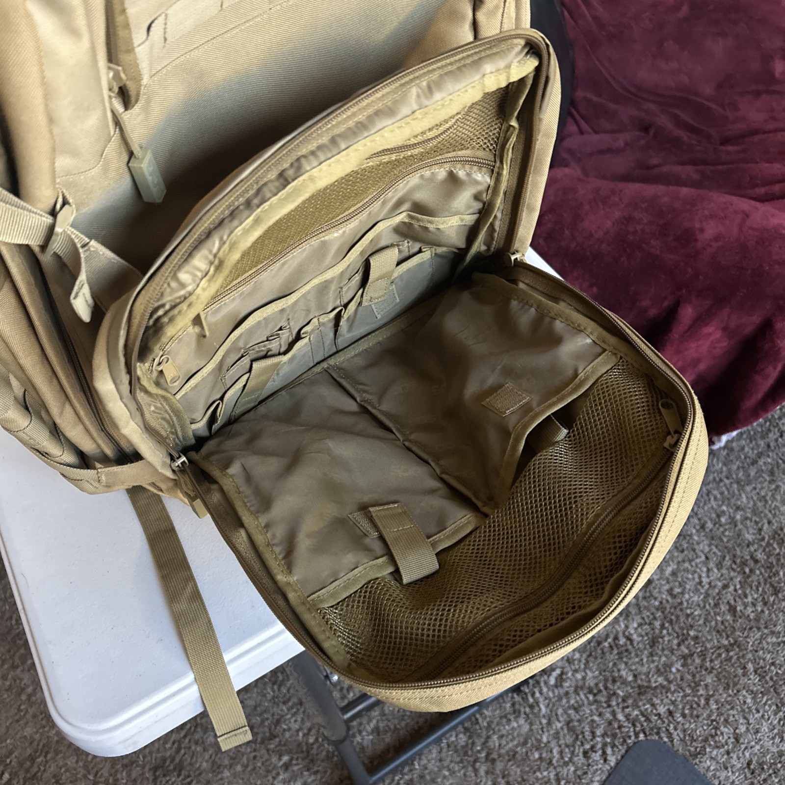 SOG Barrage Tactical Internal Frame Backpack 64.3-Liter Storage Coyote Tan
