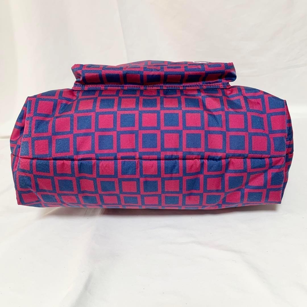 Porter Japanese Traditional Pattern Tote Bag Checkered Pink Men Rare yoshida kab
