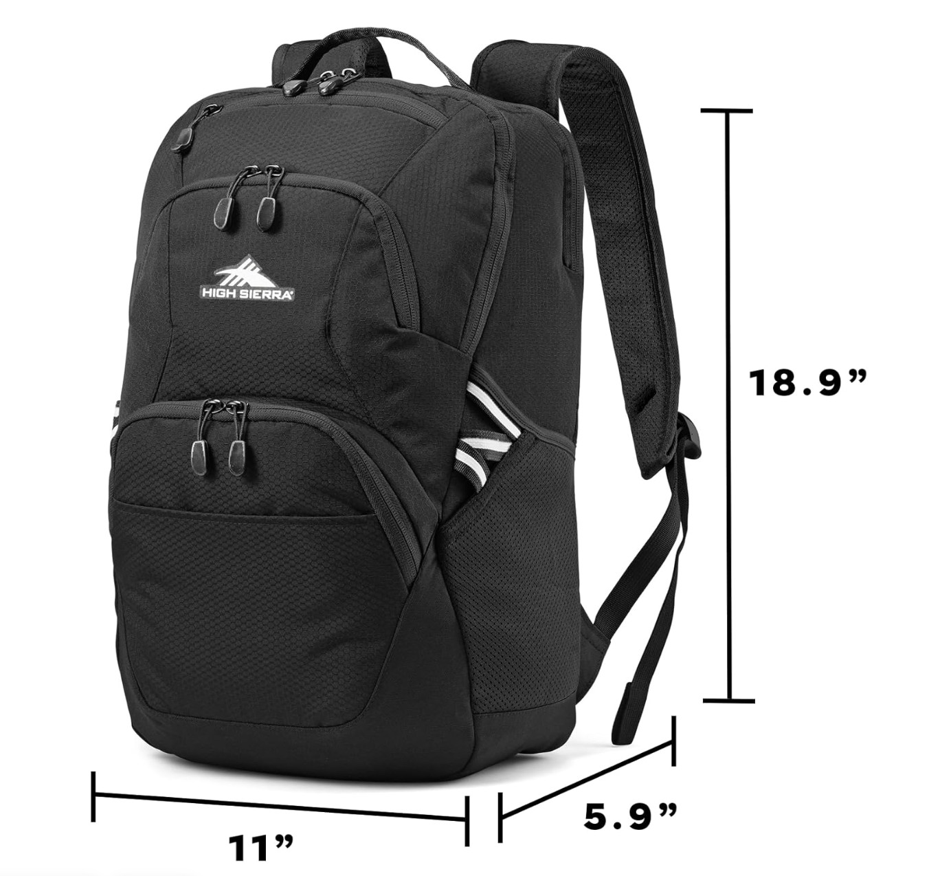 High Sierra Swoop Backpack with Laptop Pocket + Tablet Sleeve, Fits most 17” Lap