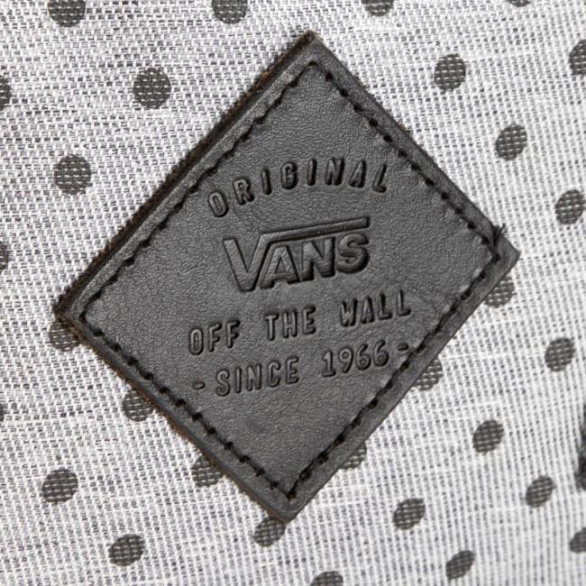 Vans Off The Wall Icono Square Gray Polka Dot Laptop Backpack New NWT
