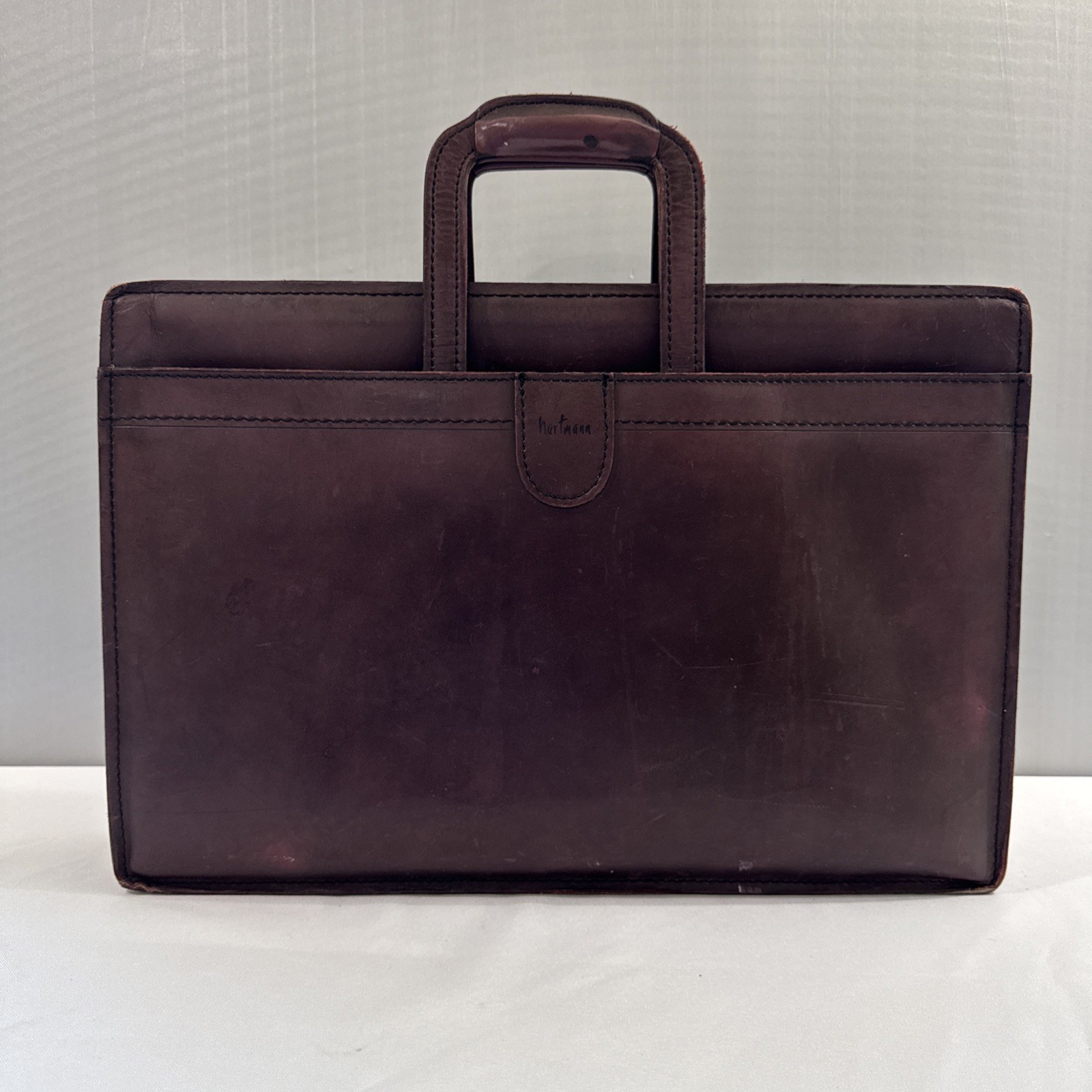 Hartmann Leather Folio, Briefcase, Handles. 16.5″ X 11″