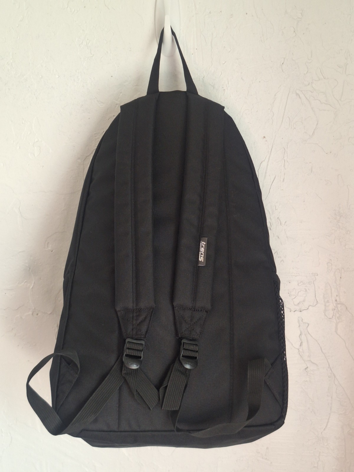 Trans By Jansport Backpack Black Multi Zip Bookbag School Sport Travel Bag NWOT