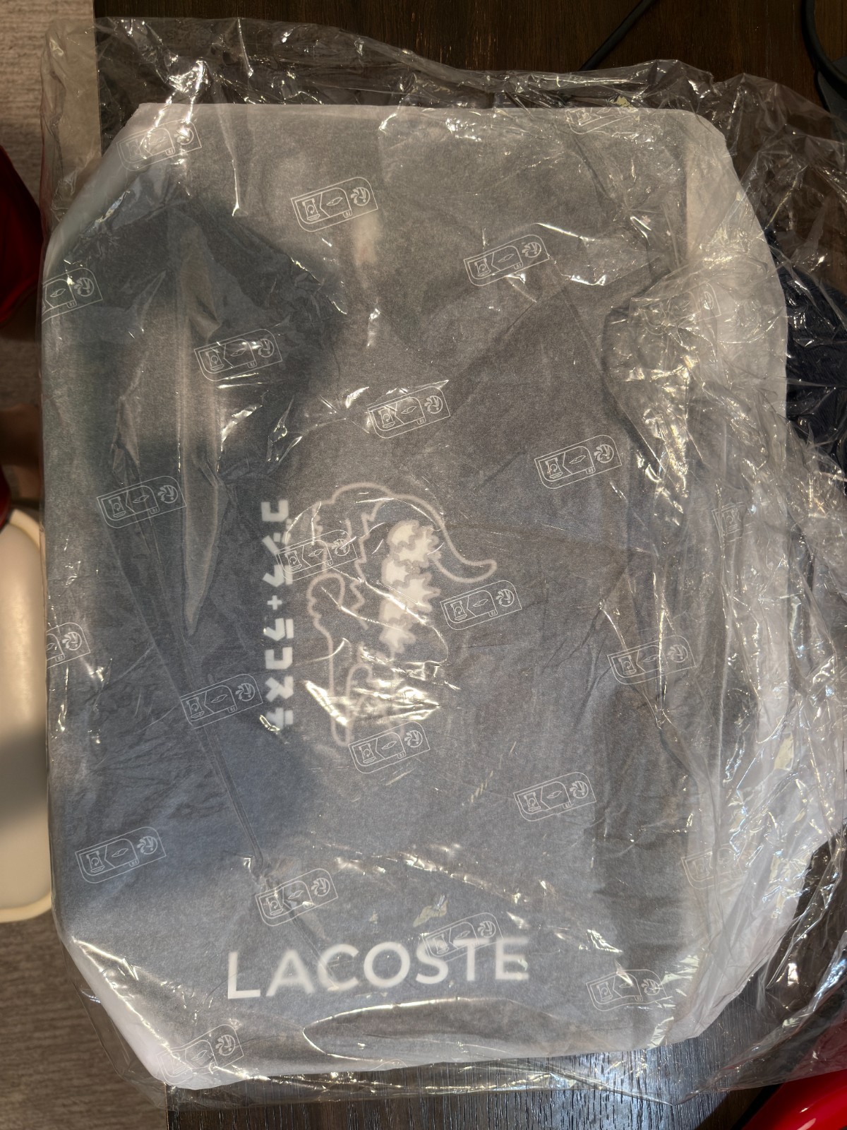 LACOSTE x GODZILLA 2.0 Tote Bag NAVY Limited Made in JAPAN Authentic 2026 NEW