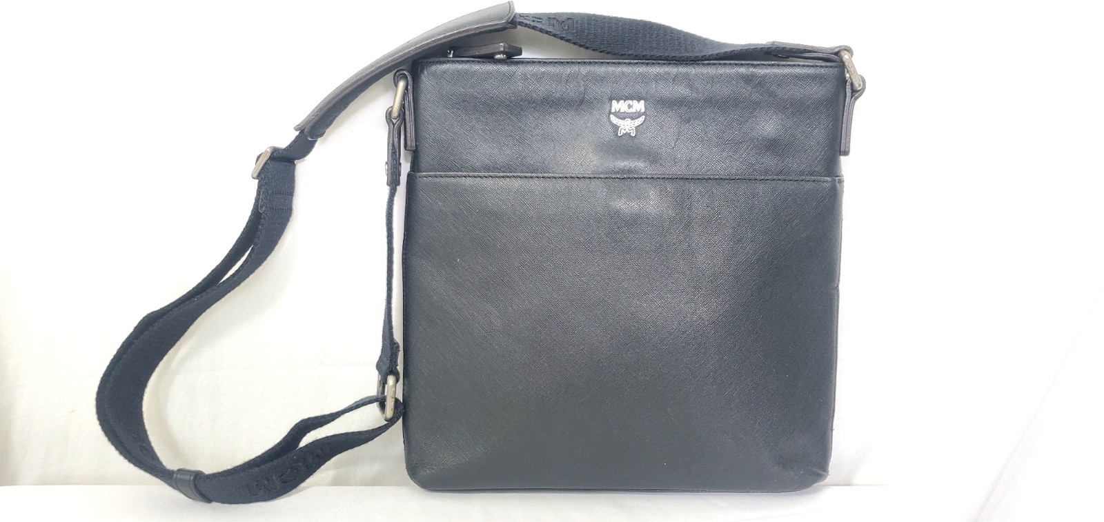 Mcm Messenger Bag Black Leather Messenger Bag Unisex