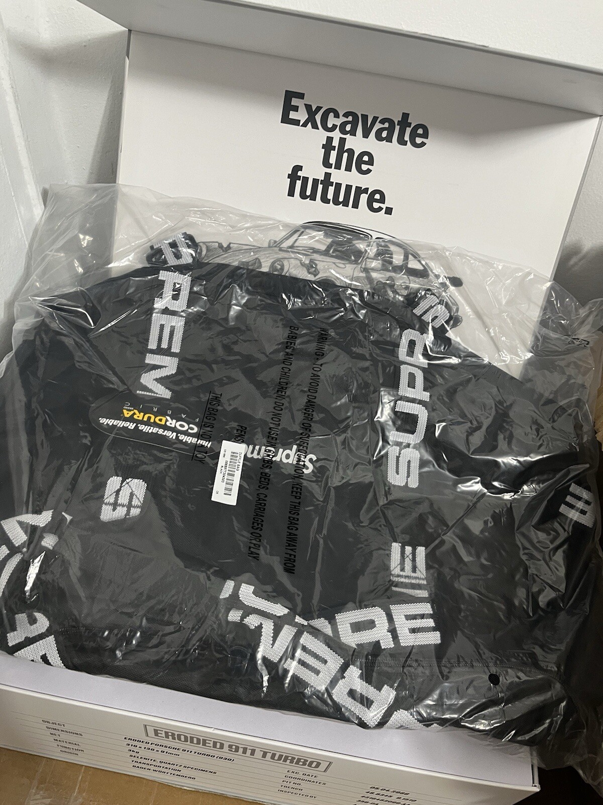 Supreme Large Duffle Bag SS18 Black Large Cordura Bag