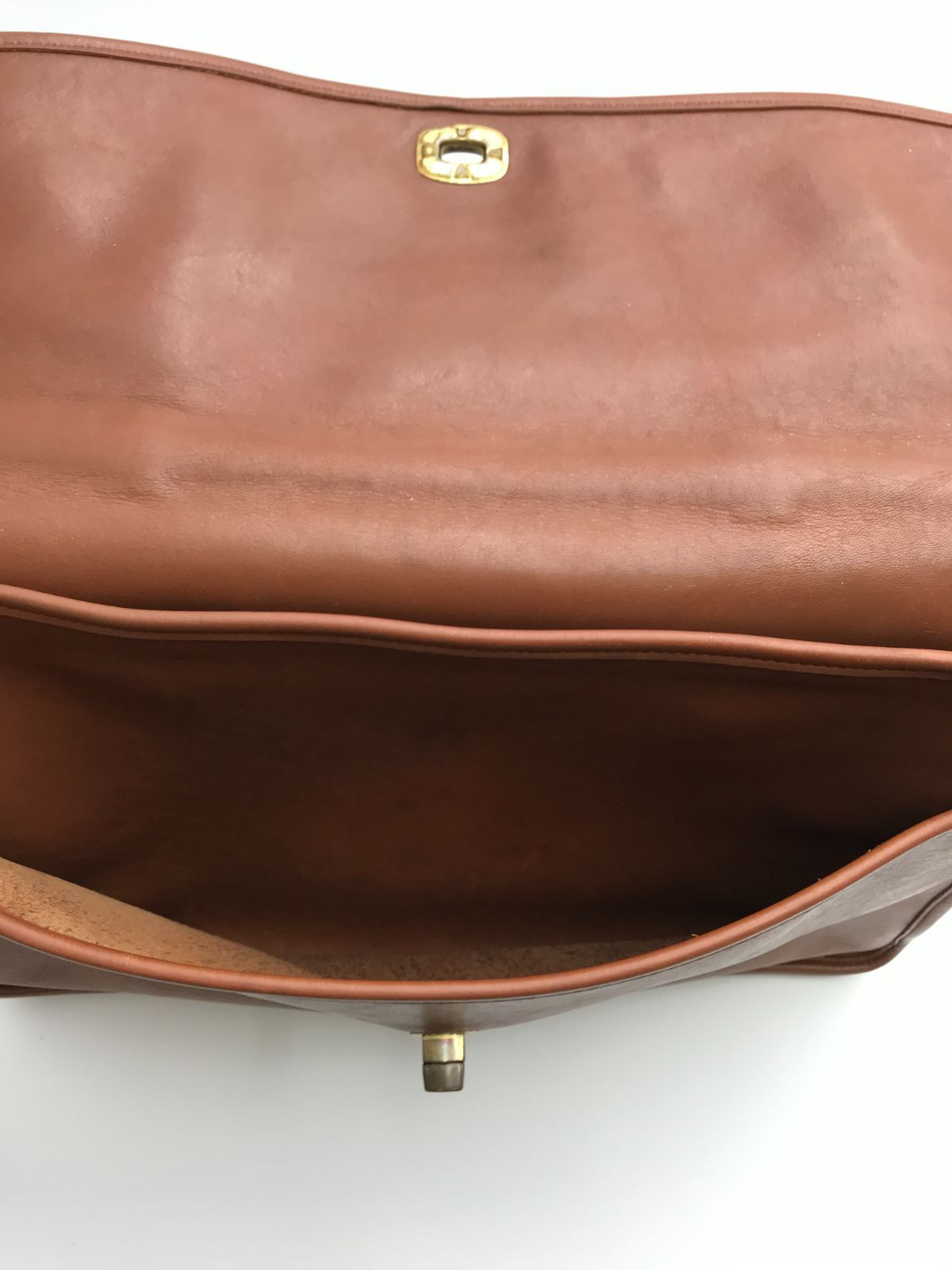 Vintage Coach Brown Leather Business Bag Briefcase Old Coach Classic USA