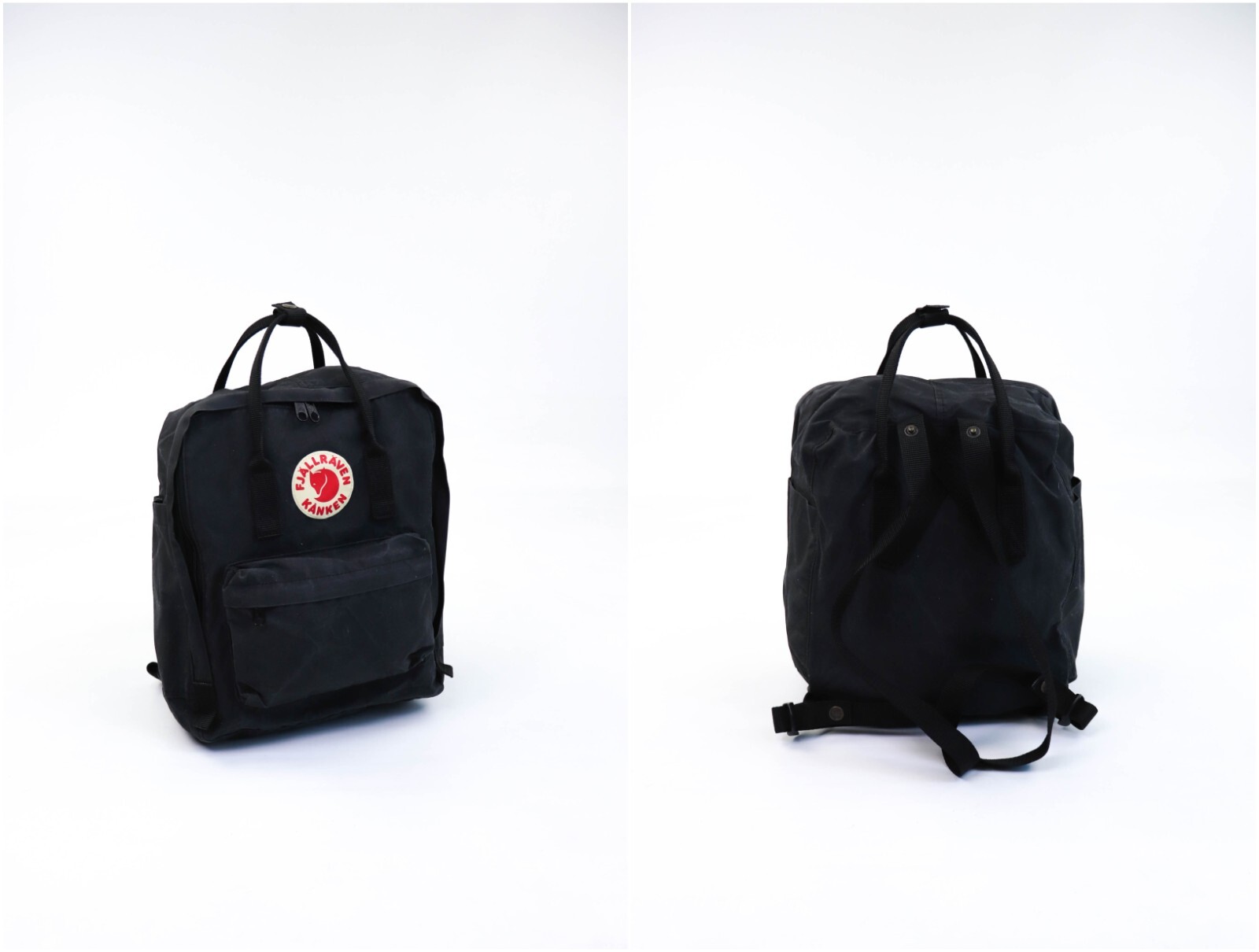 Fjallraven Kanken 16L 38x27x13 CM Black Waxed Backpack