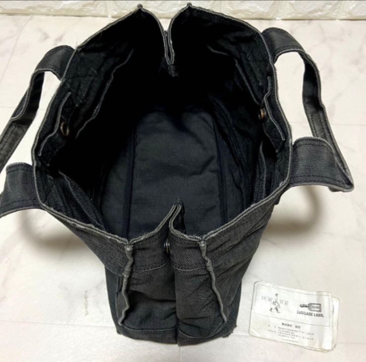 Yoshida Porter SMOKY Tote Bag S Black Made in Japan