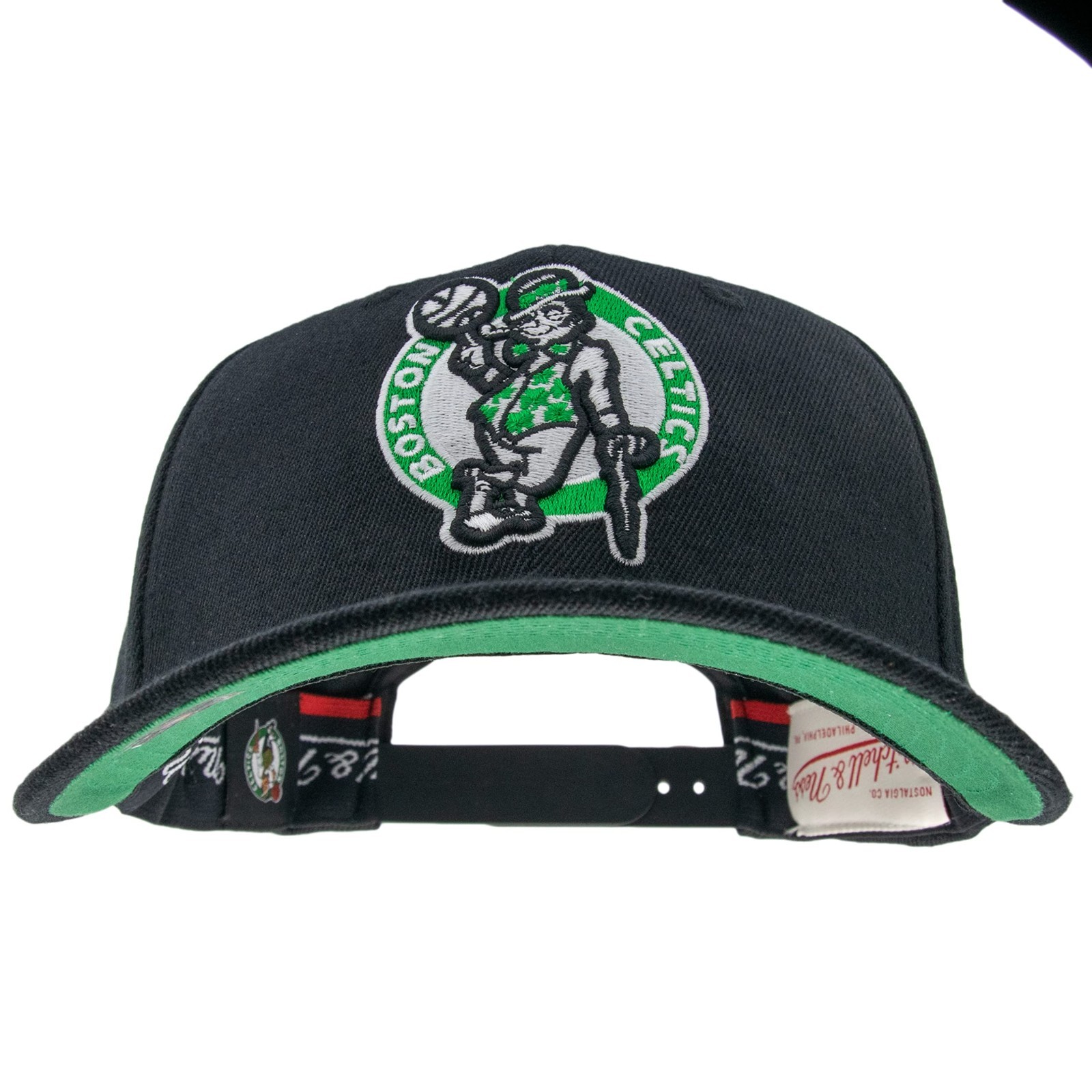 MITCHELL & NESS NBA TEAM LOGO HIGH CROWN SNAPBACK – BOSTON CELTICS New