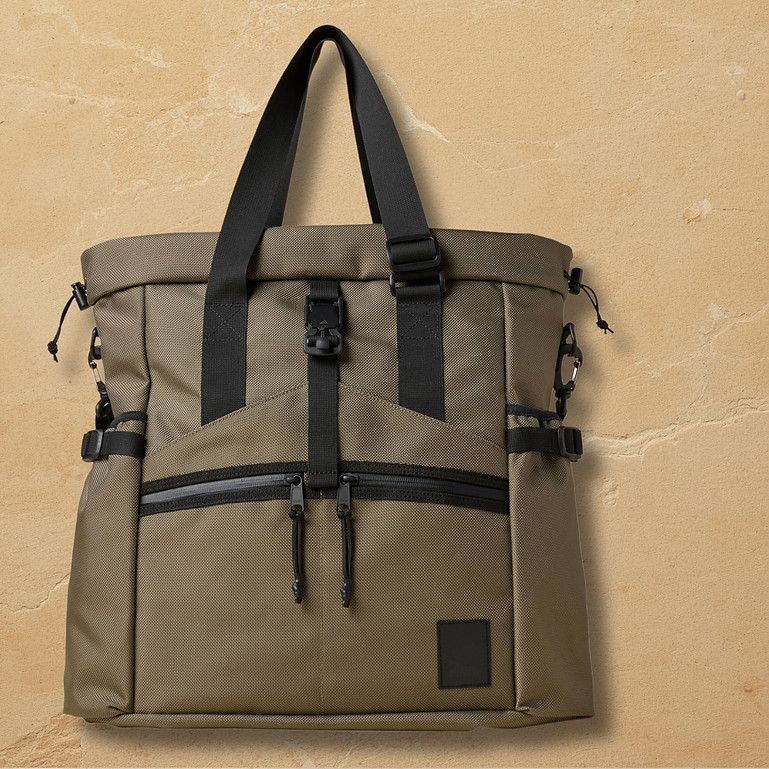 Brown Buffalo Conceal Tote 21L Backpack Shoulder Bag Cordura Black Green
