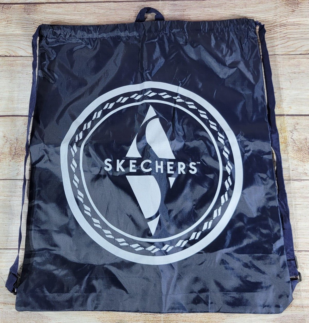 Sketcher’s Nylon Drawstring Backpack Gym Day Shoe Bag EUC