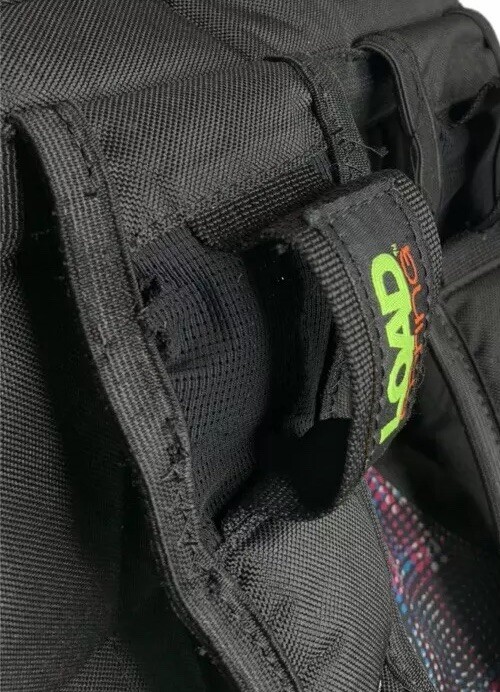 Adidas Black Blue White Pink Backpack w/ Laptop Sleeve & Load Spring Straps