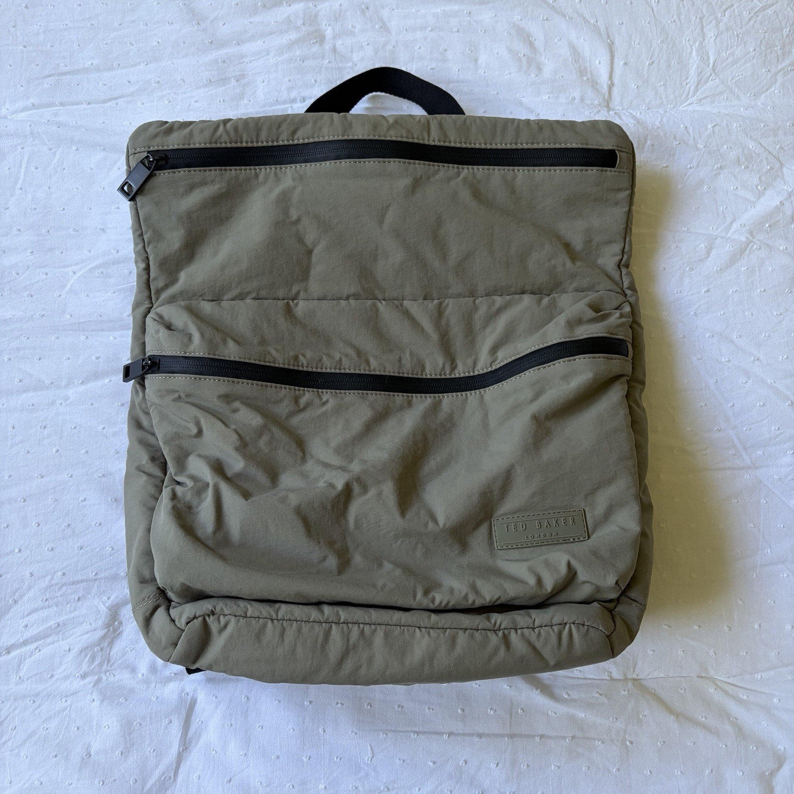 Ted Baker London Crayve Paper Touch Green Nylon Backpack