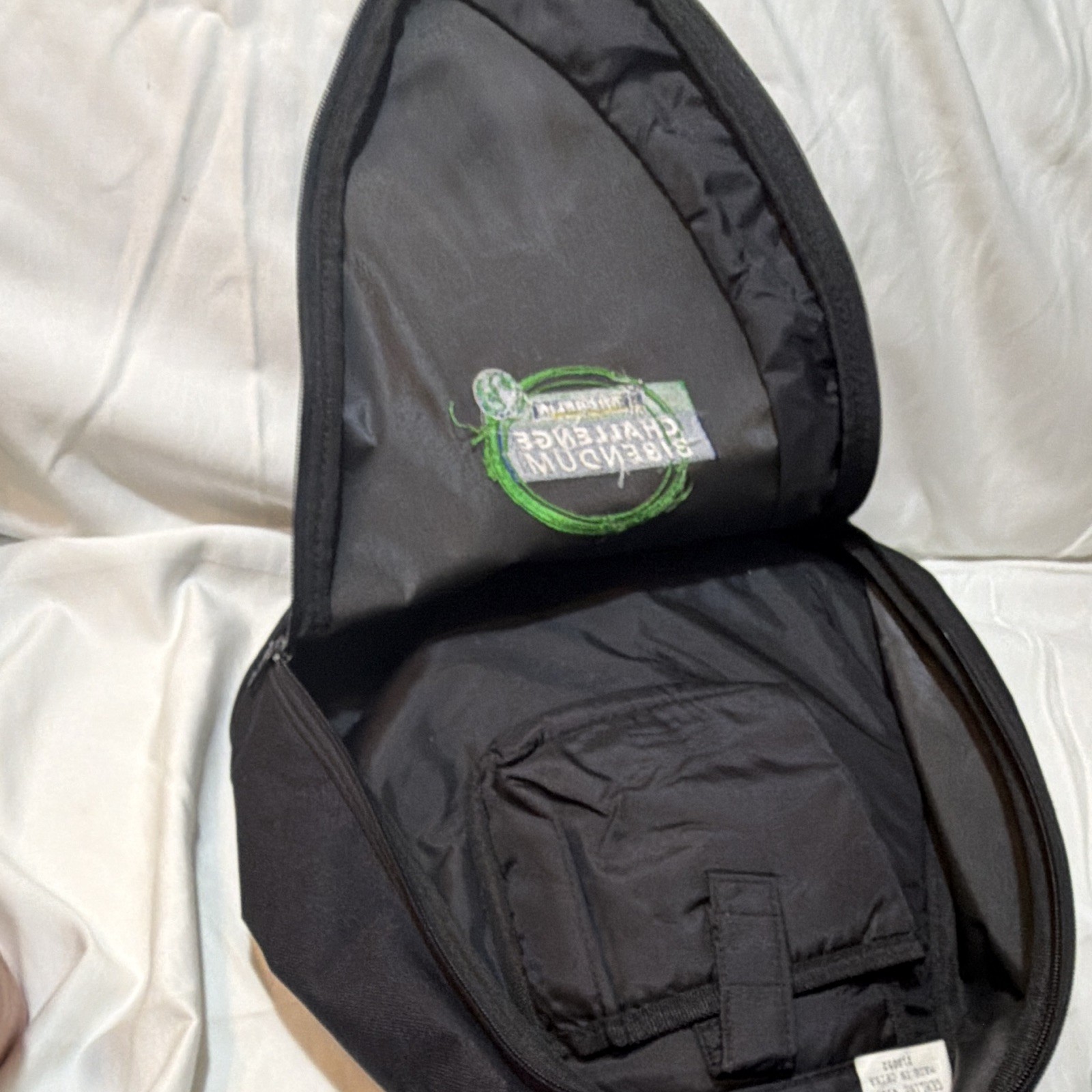 Gemline Michelin Challenge Bibendum Black Sling Crossbody Bag Zip Medium Pockets