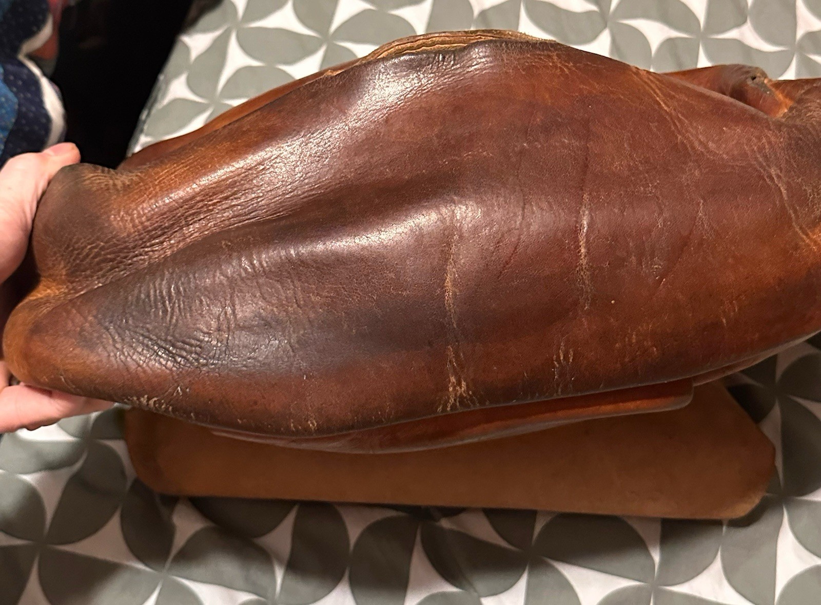 Vintage 1966 Buchheimer Leather US Mail Postal Carrier Satchel Bag No Strap USA