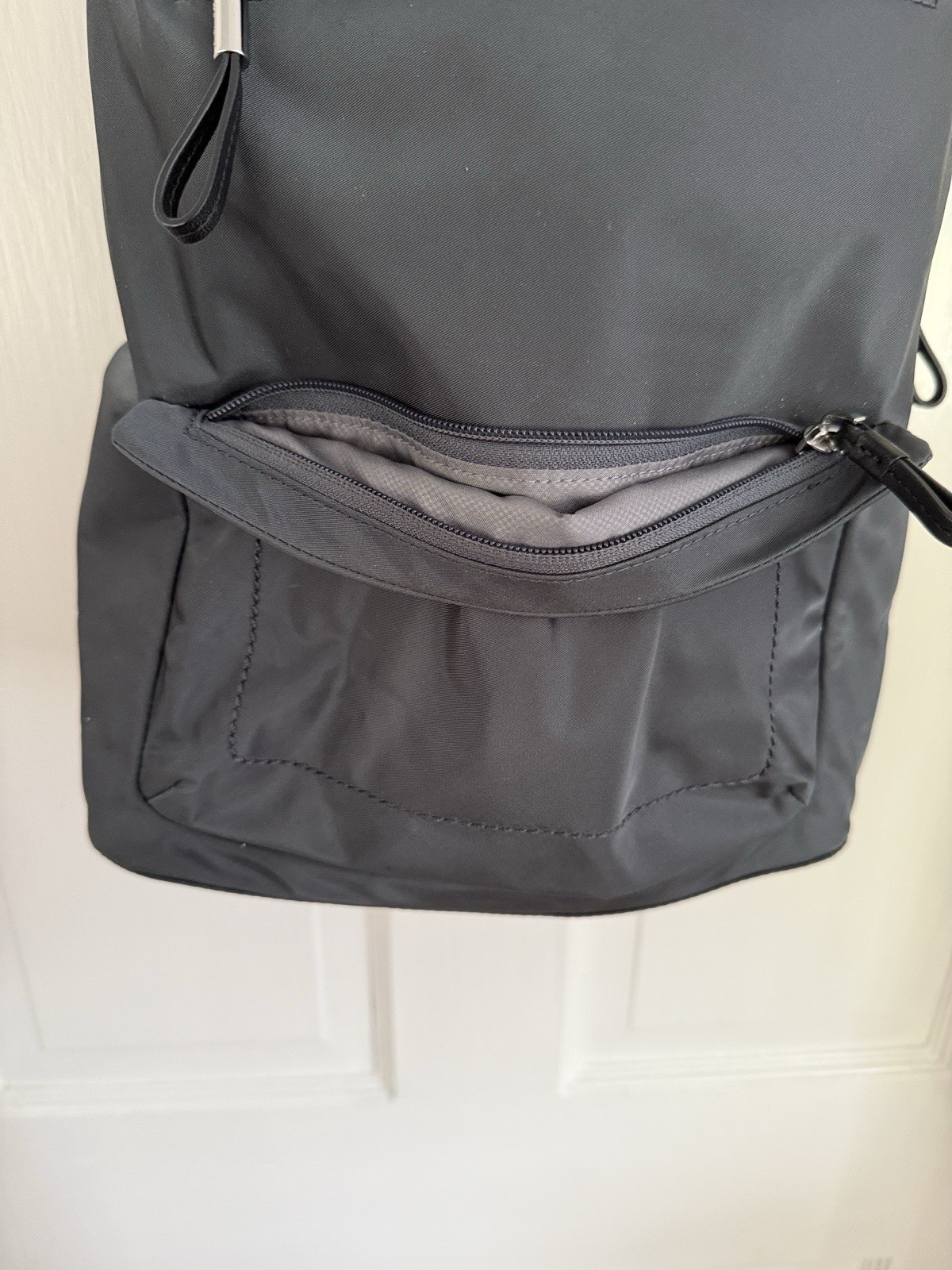 Tumi Gray Medium Backpack Zip Closure Adjustable Straps Inner/Outer Pockets