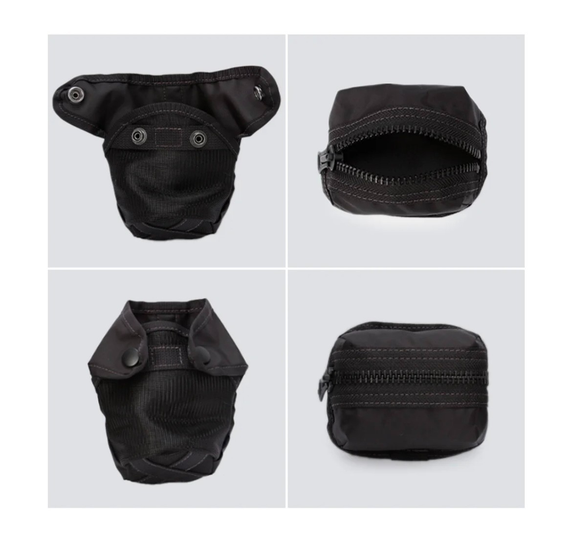 PORTER ALL Waist Bag with Pouches 502-05961 Black Crossbody Hip Bag Yoshida JP